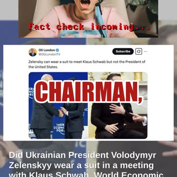 Fact Check: Zelenskyy Did NOT Wear Suit In Meeting With Klaus Schwab After 2025 White House Visit
