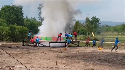 🔭 Mind Blown! Thai Villagers Build Giant Homemade Rocket! | FeedMyCuriosity