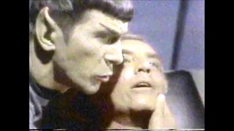 STAR TREK re-run on an old VHS Tape Dagger of the Mind