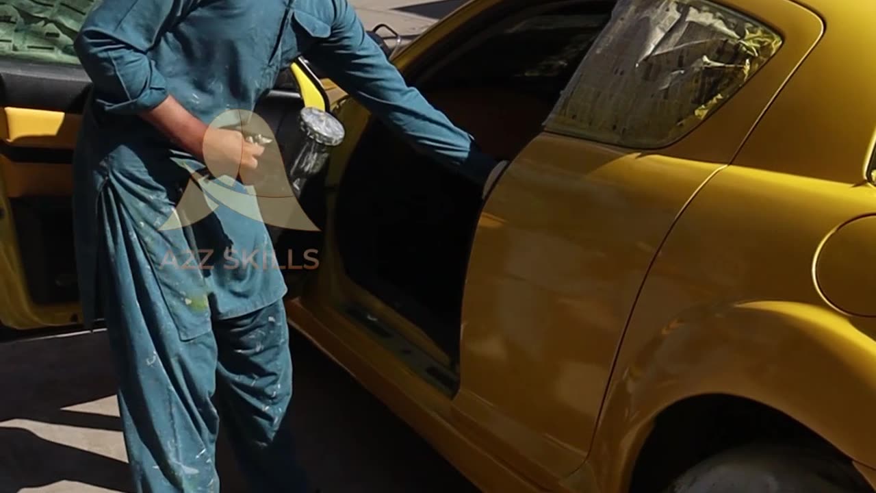 Yellow Racing Car Gets a MAKEOVER! || A2Z SKILLS