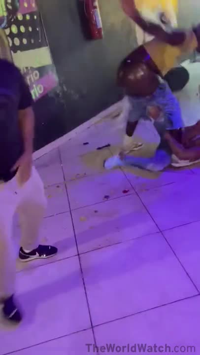 Drunk Phaggots fighting in nightclub