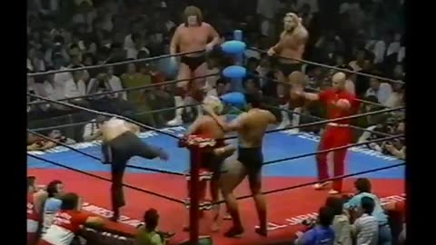 (1984.10.05) Jumbo Tsuruta, Genichiro Tenryu & The Great Kabuki vs The Fabulous Freebirds - AJPW