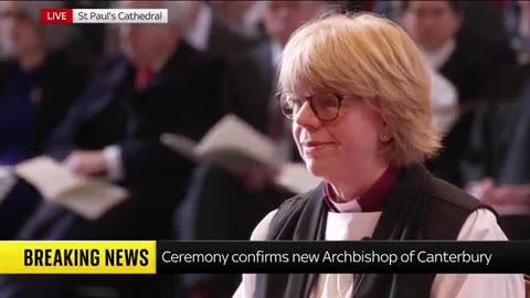 Dame Sarah Mullally heckled during ceremony confirming her as the new Archbishop of Canterbury