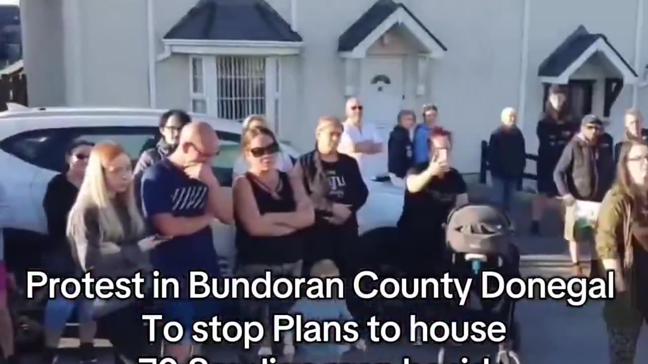 Irish father opposes housing of 70 feral somalian invaders imported by jews next to primary school