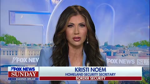 DHS Secretary Kristi Noem joins Fox News Sunday to discuss her priorities on immigration