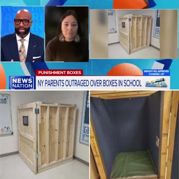 Investigation launched after a wooden box was found in the corner of a New York elementary