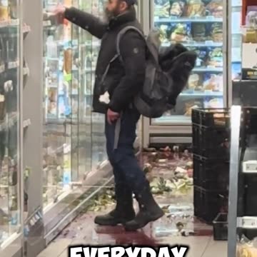 Every day he went to the store and broke $8,000 worth of alcohol