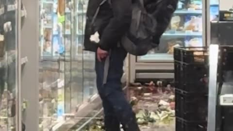 Every day he went to the store and broke $8,000 worth of alcohol