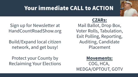 Hand Count Road Show Presentation Ventura California 7.17.25