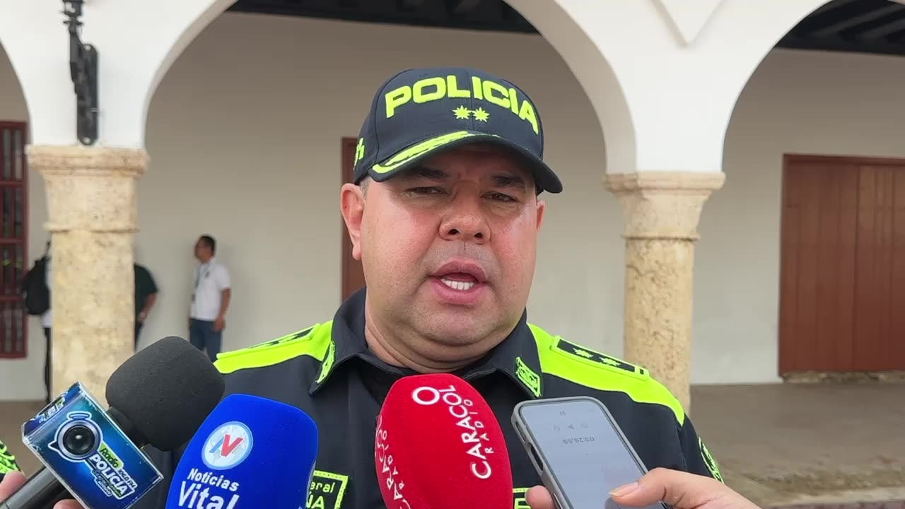 GELVER YECID PEÑA, COMANDANTE DE LA POLICÍA DE CARTAGENA