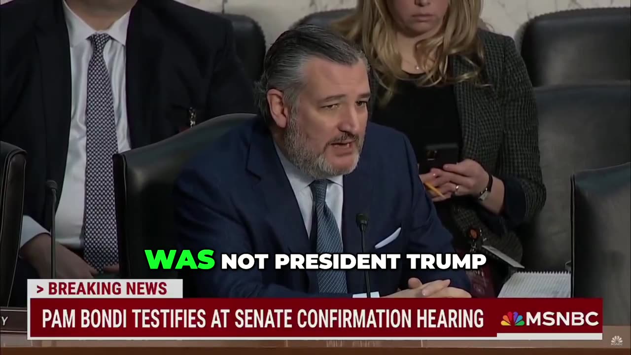 Ted Cruz Blasts the Biden-Harris Admin During Pam Bondi Confirmation Hearing