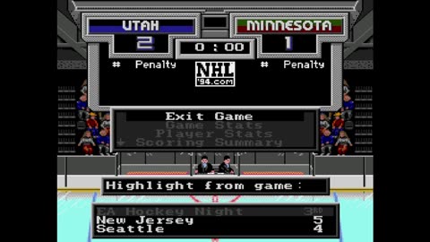 NHL94 MINNESOTA VS UTAH MAMMOTH HOCKEY CLUB ,