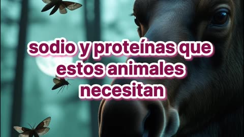 Polillas beben lágrimas de alces en Estados Unidos