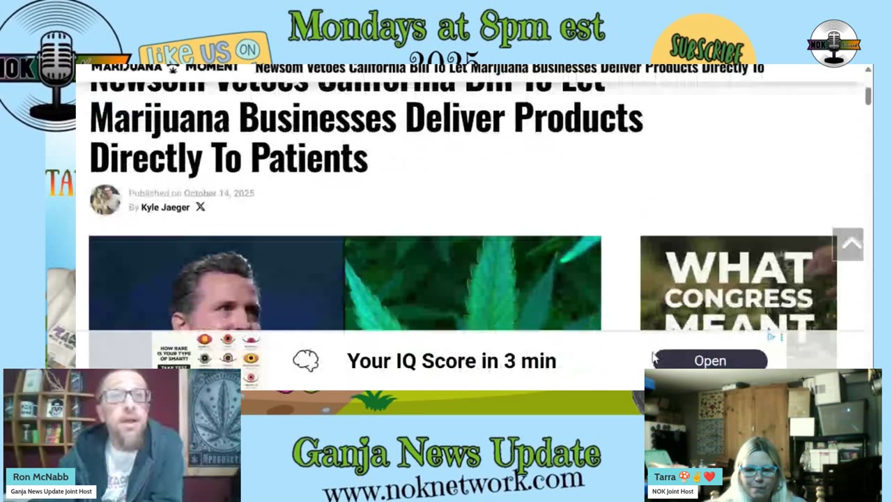 Ganja News Update Ep 141 - October 20th, 2025