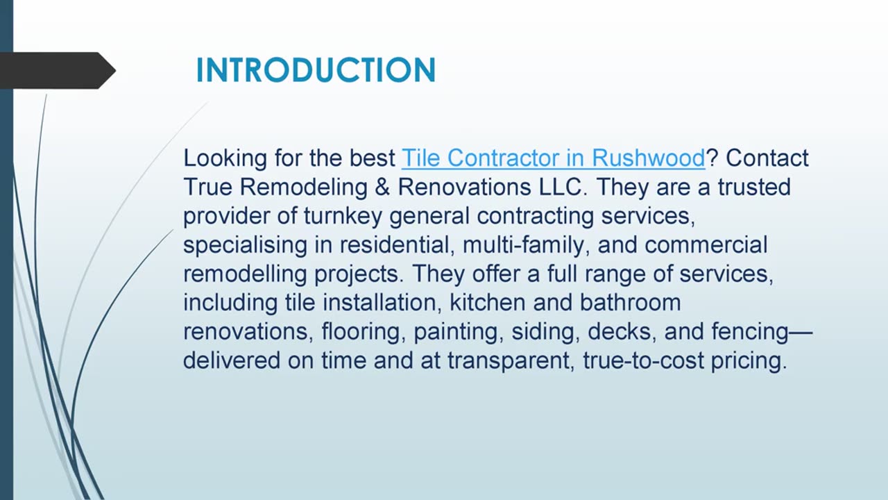 Best Tile Contractor in Rushwood