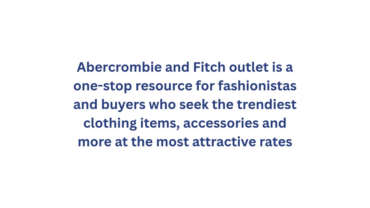 Abercrombie & Fitch outlet store