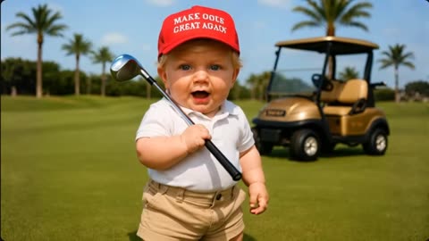 Baby Trump Takes Baby Zohran Mamdani Golfing With Him!