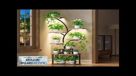 POZILAN Plant Stand Indoor with Grow Light 8-Tiered Tall Plant Stands Review