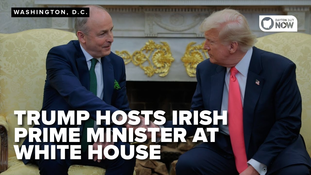 RAW: President Trump Invites Ireland Taoiseach, Micheal Martin into the Oval Office Pre-Bilateral Press Conference (3/12/25)