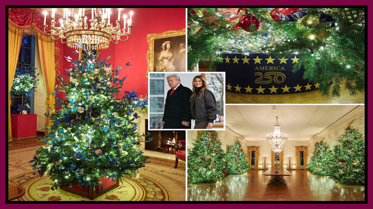 ❤️🎄❄︎ First Lady Melania Trump Unveils This Year’s Stunning White House Christmas Decorations