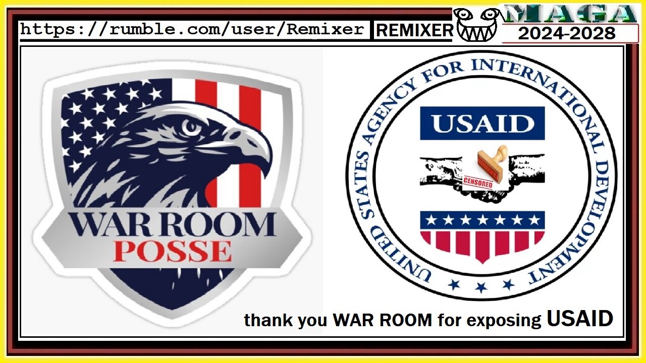 thank you WAR ROOM for exposing USAID