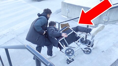 Pushed Down Stairs In A wheelchair!