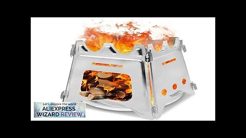 Portable Camping Wood Stove with Stainless Steel Folding Lightweight Firewood Stove Review