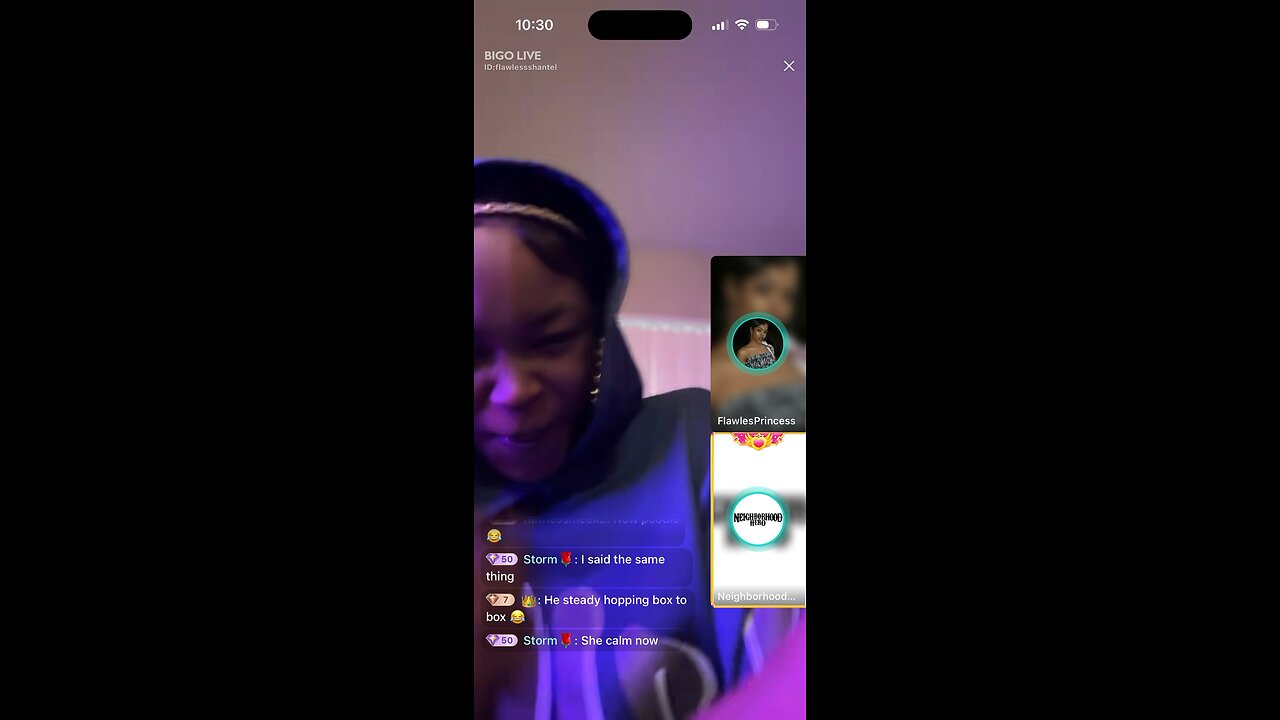 FLAWLESS SHANTEL BIGO LIVE