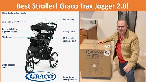 Best Stroller/Jogger - Graco Trax Jogger 2.0 Unboxing & Assembly!!! #graco #strollers #momtobe