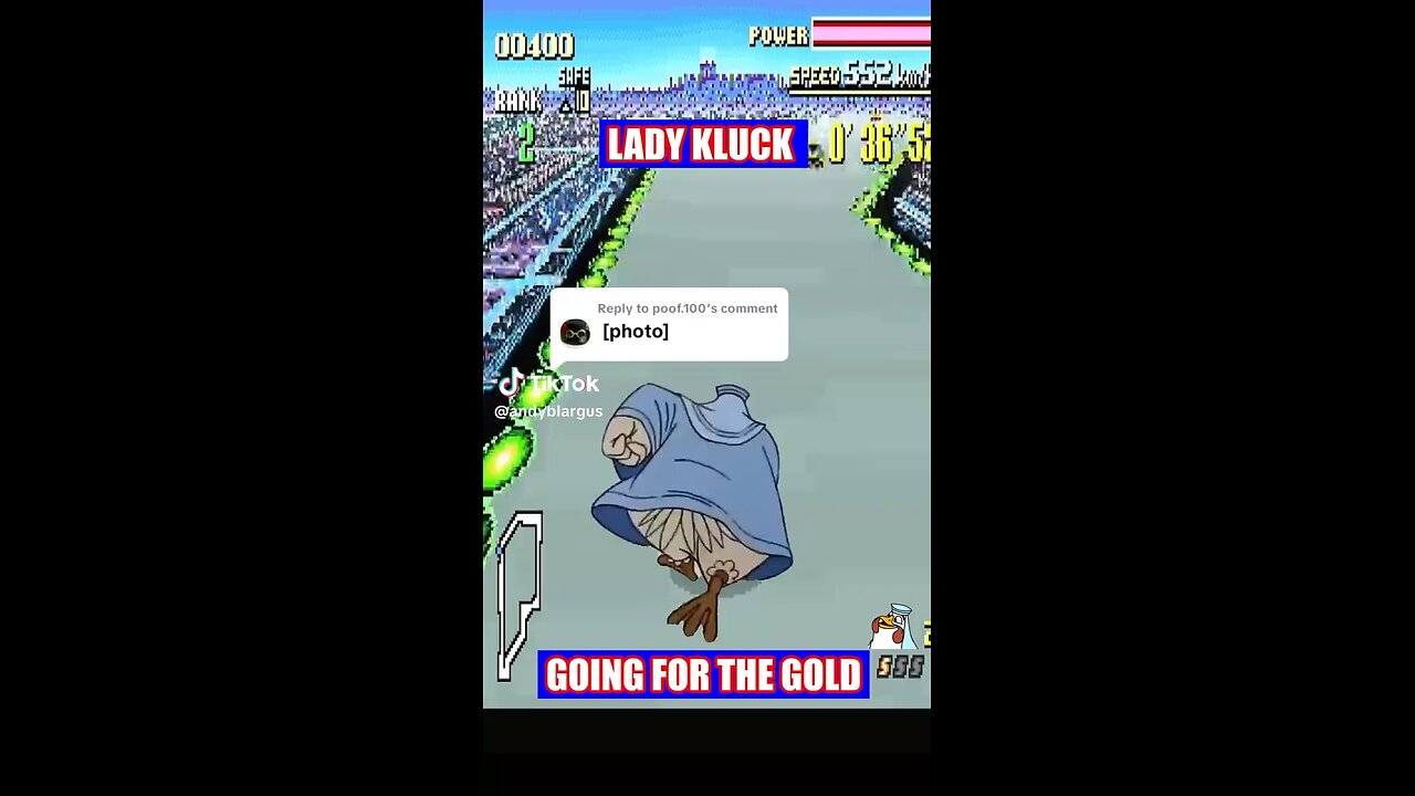 F-Zero featuring Lady Cluck