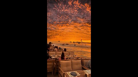 The sunset is beautiful, I love you so much