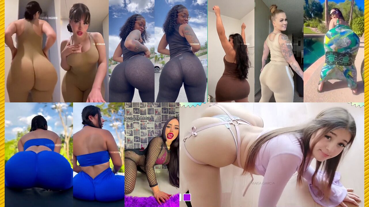 TWERK COMPILATION 96 - Big bank tiktok challenge ❤️ClipchampGirls 2025