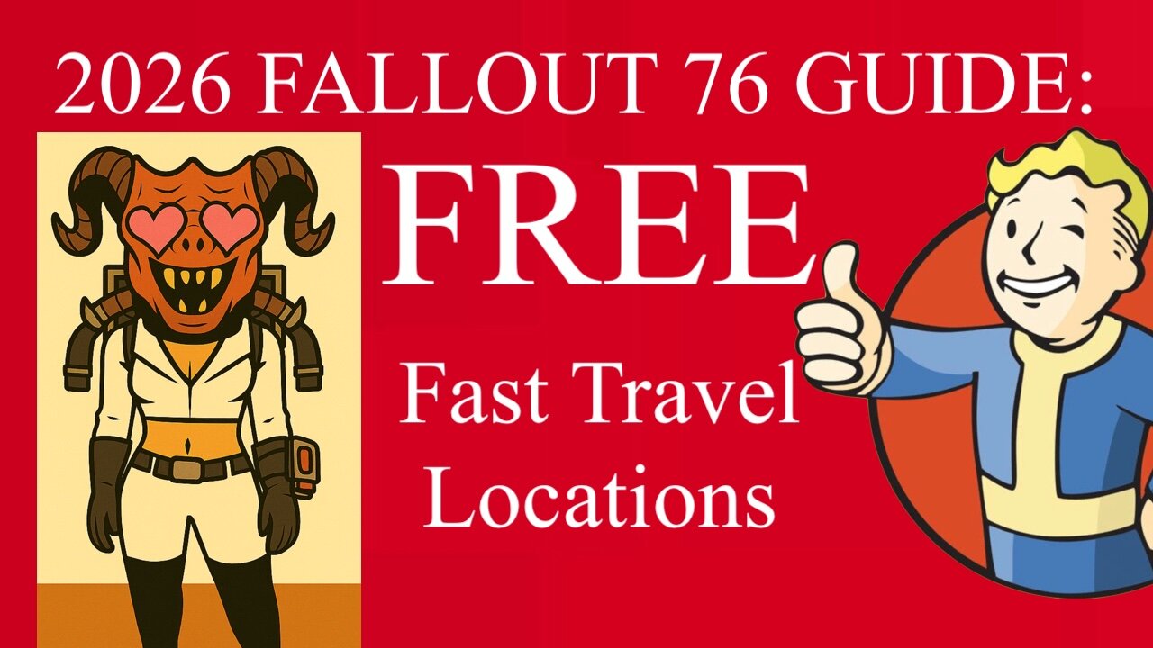 2026 Guide: FREE Fast Travel Points Fallout 76 Save Ur Caps! FO76 walkthrough hints tips Map markers