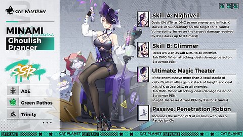 Cat Fantasy BannerGameplay Minami Ghoulish Prancer Scarlett Pure Redemption