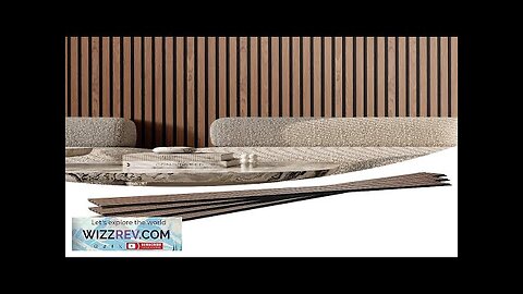 Wood Slat Acoustic Panels 7.9 x 94.5 inch for Modern Wall Decor Review