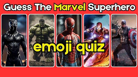 Can You Guess the Marvel Hero by Emoji? | Marvel Super Hero Quiz #marvel #superhero #spiderman