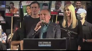 Everyone at Hostage Square in Israel just collectively booed him