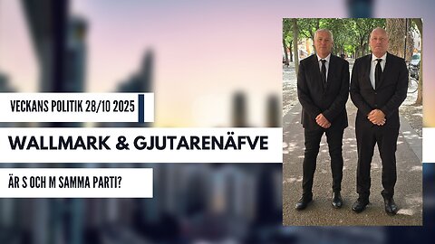 Omvärldsanalys 28/10 2025. Är S och M samma parti?