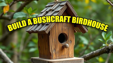 Learn to build this Bushcraft Birdhouse in 7 Minutes!