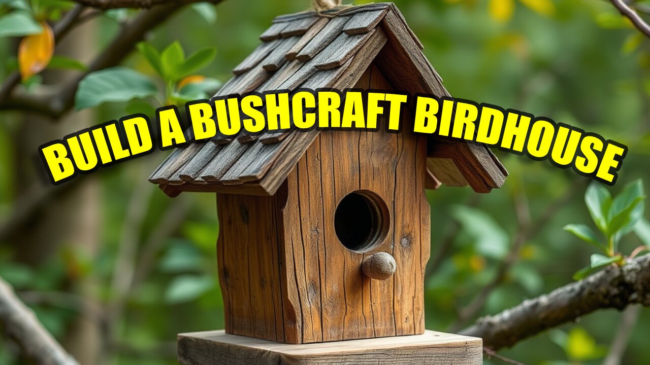 Learn to build this Bushcraft Birdhouse in 7 Minutes!