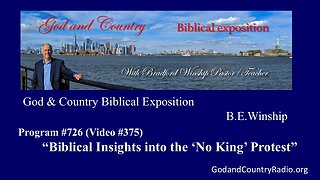 375 - Biblical Insights into the "No King" Protests