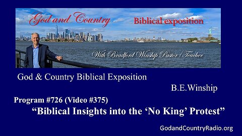 375 - Biblical Insights into the "No King" Protests