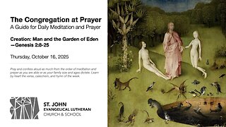 Creation—Man and the Garden of Eden—Genesis 2:8-25