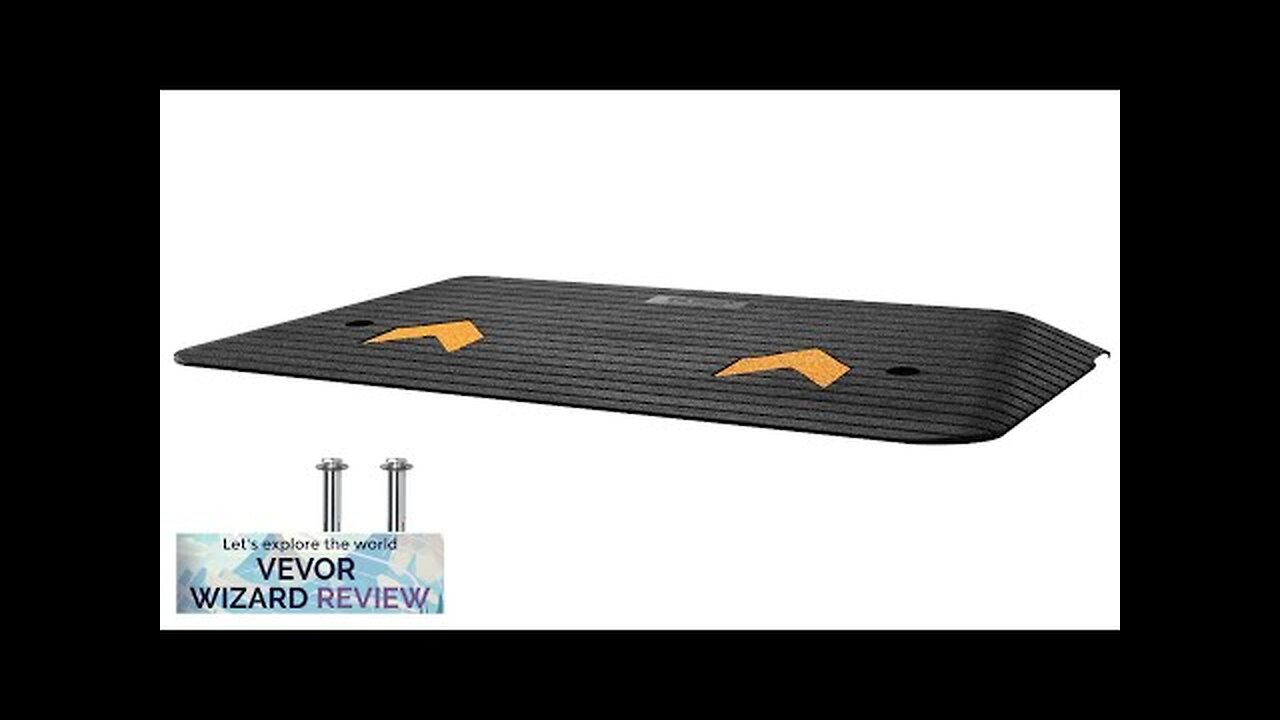 VEVOR Upgraded Rubber Threshold Ramp 3" Rise Door Ramp with 1 Channel Review