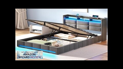 Rolanstar Bed Frame Twin Size with Lift Up Storage Charging Station Review