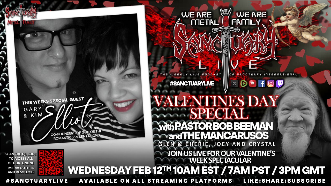 VALENTINES DAY SPECIAL with GARY & KIM ELLIOT on #SANCTUARYLIVE