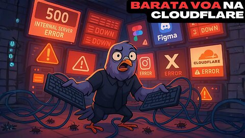 📰Barata voa digital: quando a Cloudflare espirra e a internet inteira fica gripada