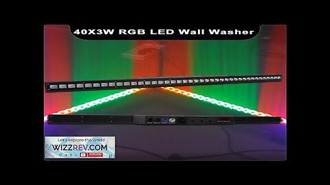 40X3W LED RGB Wall Wash Light Strobe Horse Racing Effect Light DMX Review