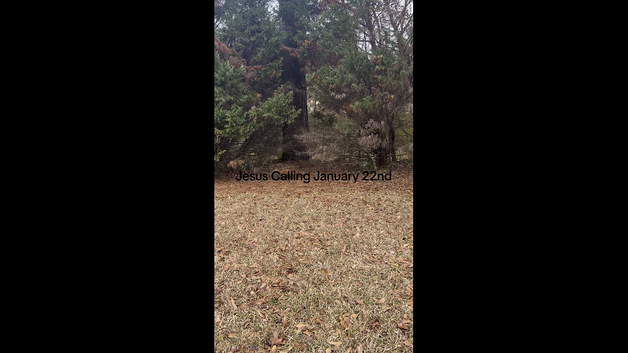 Jesus Calling January 22nd