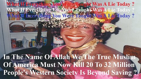 In The Name Of Allah We The Muslim Of America Must Kill 20 To 32 Million Transgender People's